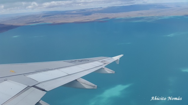 Virando sobre el Lago Argentino